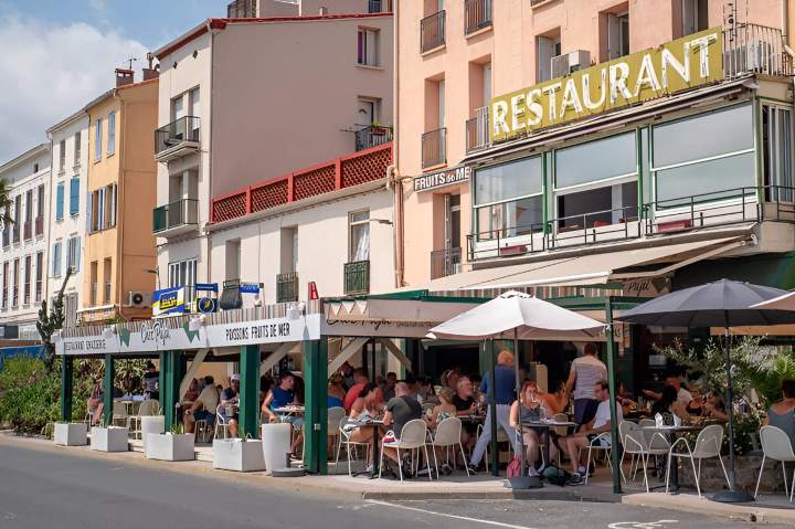 Seaside terrace restaurant Port-Vendres